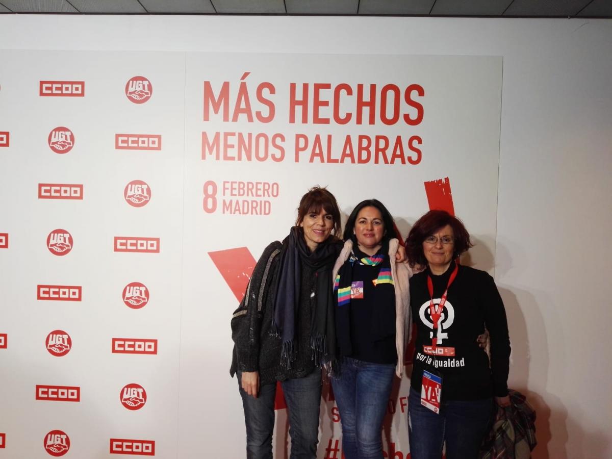 8 de febrero, acto sindical en Madrid #HechosYA